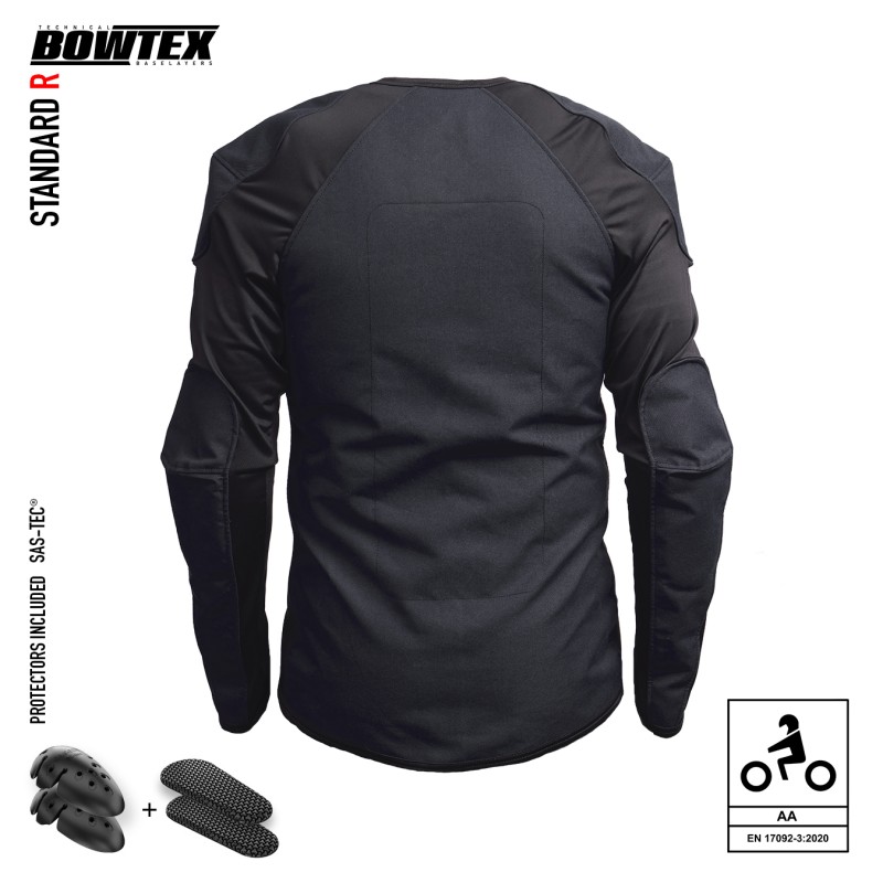 Bowtex Standard R CE Unisex Motorbike Motorcycle Abrasive Leggings - Black